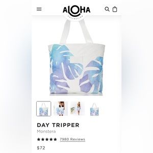 Monstera day tripper Aloha Collection Zipper bag